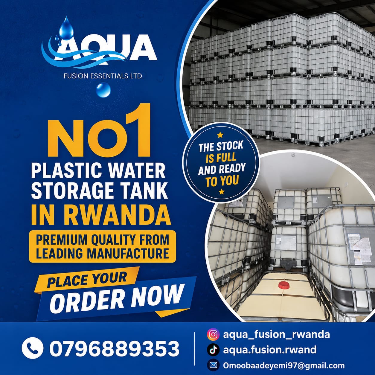 Aqua Fusion promotional flyer